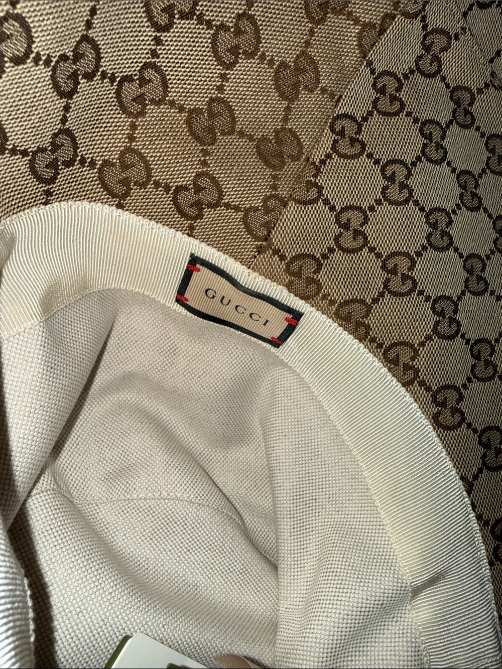 Gucci Beige GG Monogram Bucket Hat. BNWT wide brim - Picture 4 of 12